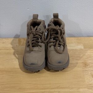 Primark Toddler Tan Faux Suede Work Boots (Size 8)